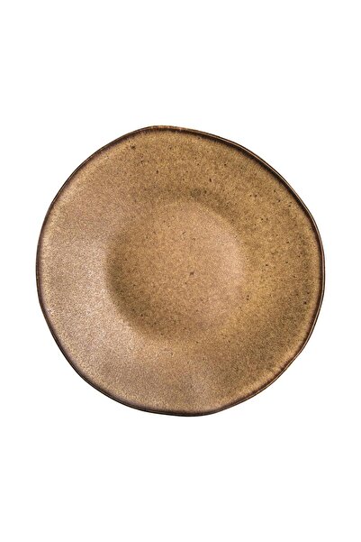 Stylepoint Q Authentic Stone Brown Ceramic Plate, 21 cm