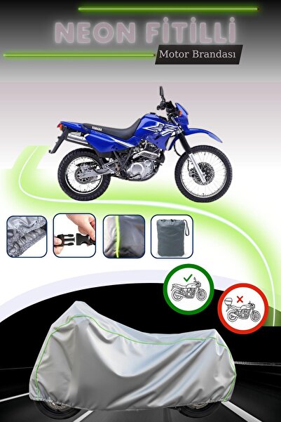 Cemku Cool غطاء محرك رمادي قماش مجدّل حقيبة، يناسب دراجة ياماها XT 600 E