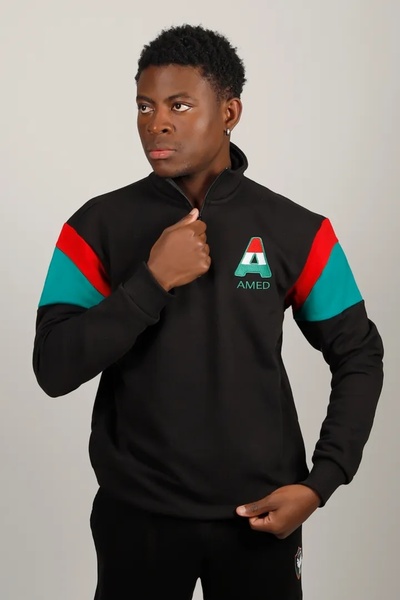 Amedstore AMEDSPOR YARIM FERMUARLI SWEAT