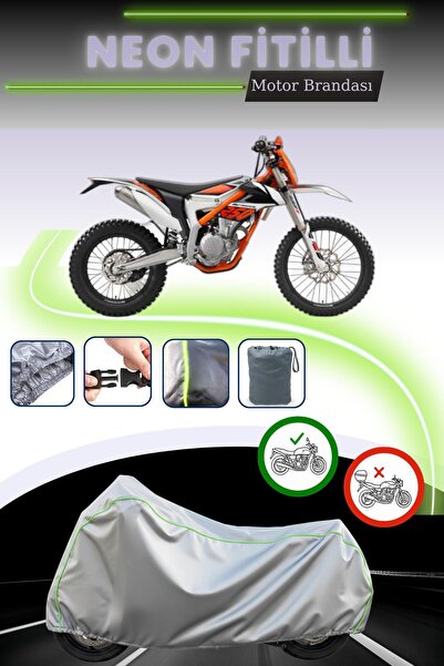 Cemku Cool غطاء محرك رمادي قماش مجدّل حقيبة، غير متوافق مع قفل KTM 250 F Free...