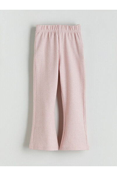 LC Waikiki Nevavm Lcw Kids Pink Plain Tight & Slim Elastic Waist Girls' Leggi...