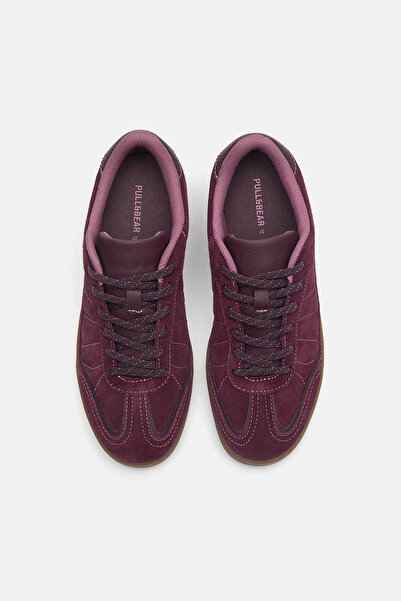 Pull & Bear Süet deri spor ayakkabı