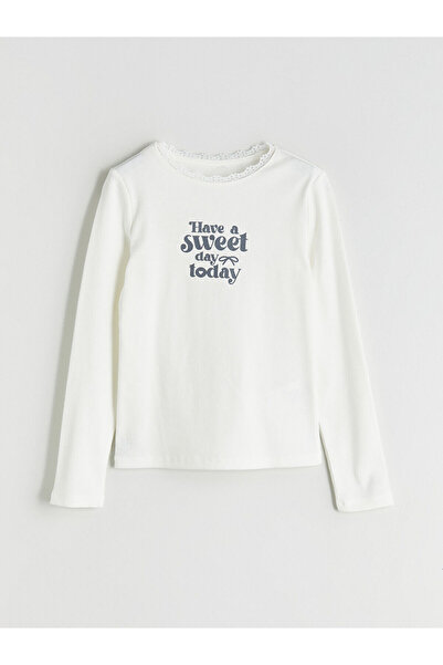 LC Waikiki LCW Детска тениска за момиче с кръгло деколте