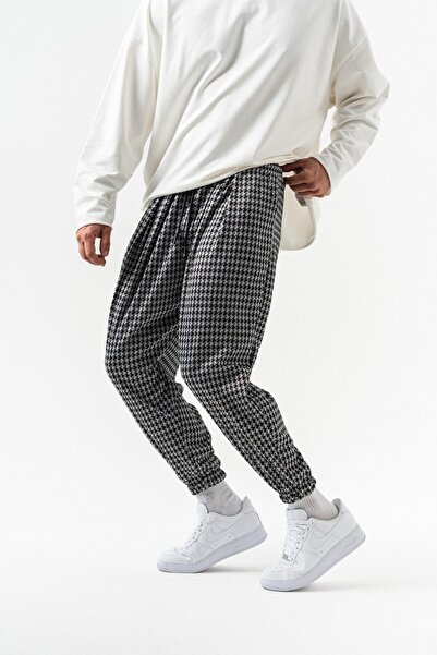 go gang own Chain Bel ve Paça Lastikli Pileli Şalvar