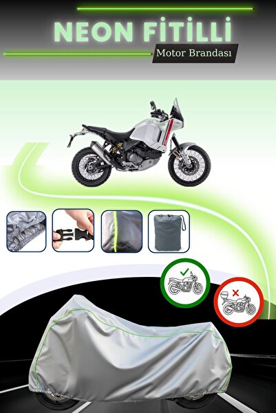 Cemku Cool غطاء محرك دراجة دوكاتي ديزرت إكس باللون الرمادي قماش مجدّل حقيبة م...