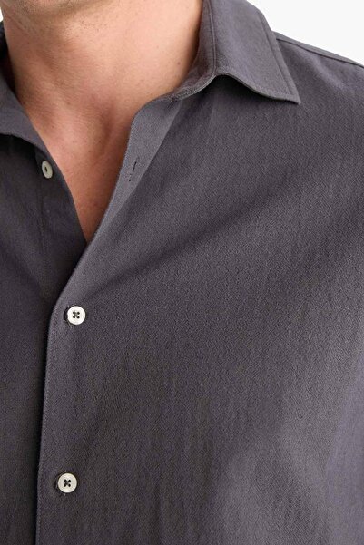 DeFacto Erkek Uzun Kol Gömlek E7741AX/AR9 ANTHRA