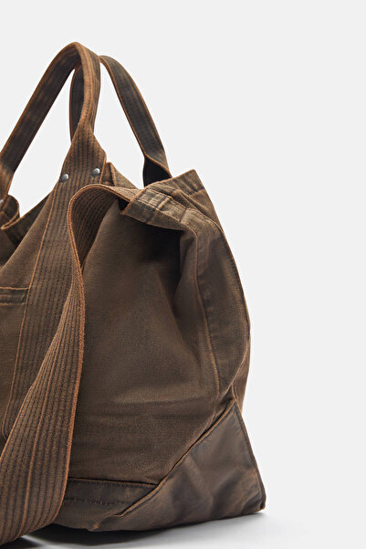 Pull & Bear Kanvas shopper çanta