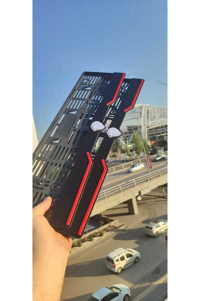 Meftun Ahşap Dizayn Peugeot Model Uyumlu Kırmızı Çizgili Pleksi Piona Black P...