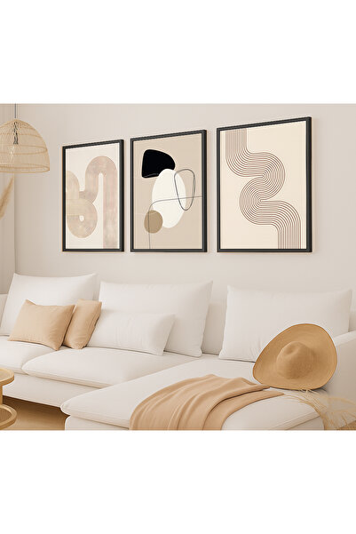 VOBA STORE SET DE TABLORI MDF CU CADRU ABSTRACT -91