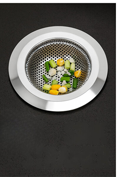 AYGÖREN HOME Büyük Boy Paslanmaz Çelik Lavabo Süzgeci- Evye Süzgeci