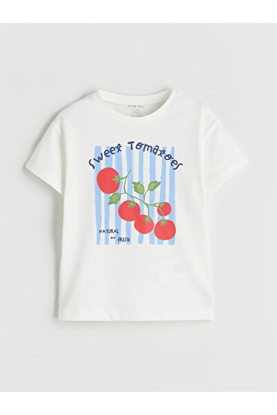 LC Waikiki طاقم الرقبة المطبوعة طفلة تي شيرت