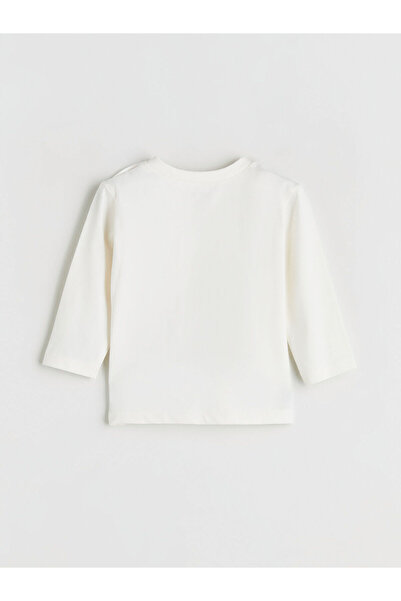 LC Waikiki Beige Crew Neck Baby Boy Sweatshirt and Sweatpants Set of 2