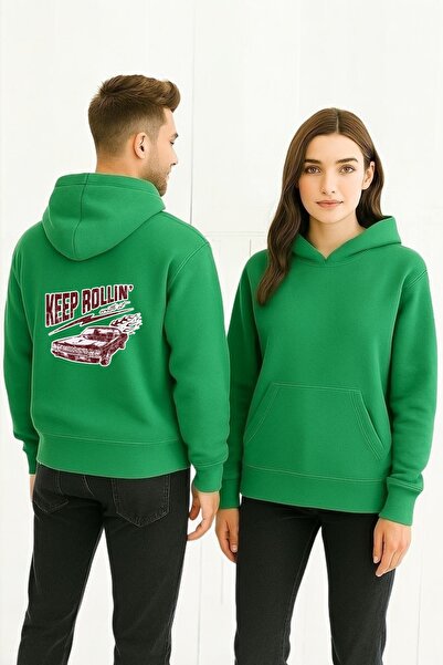 ArtYus سترة رياضية بغطاء للرأس مطبوعة بألوان متعددة من Keep Rolling