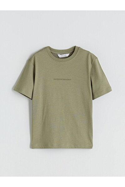 LC Waikiki Vlastita marka, nova sezonska okrugla kragna Štampano majica za de...