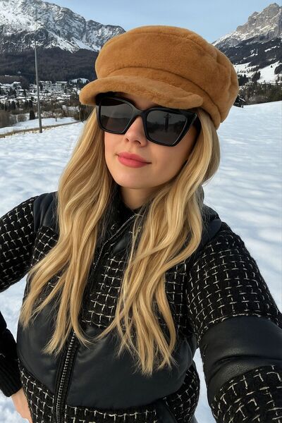 Goldmine Șapcă de pluș pentru femei, pălărie de căpitan