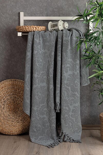 Pupilla Collection Eliz 1 Parça % 100 Pamuk Havlu Pike Gri