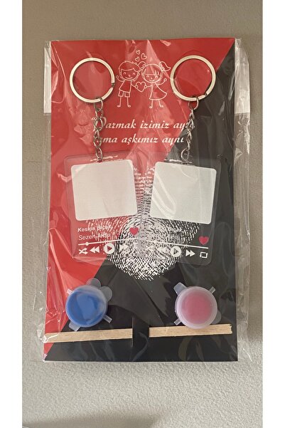 Yegane Μπρελόκ με δακτυλικά αποτυπώματα, ειδικό δώρο για ζευγάρια, μπρελόκ γι...