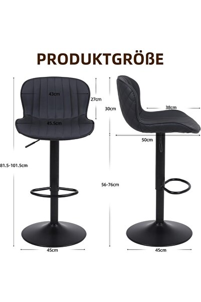 rexa Nusetx Bar Stool × 1, Bar Stool Height Adjustable