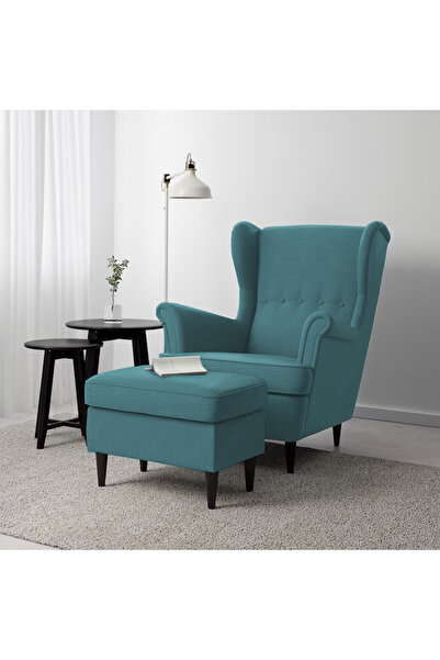 Lazy Vibes 2 Pieces Chair king Linen with Two Wings And FootStool