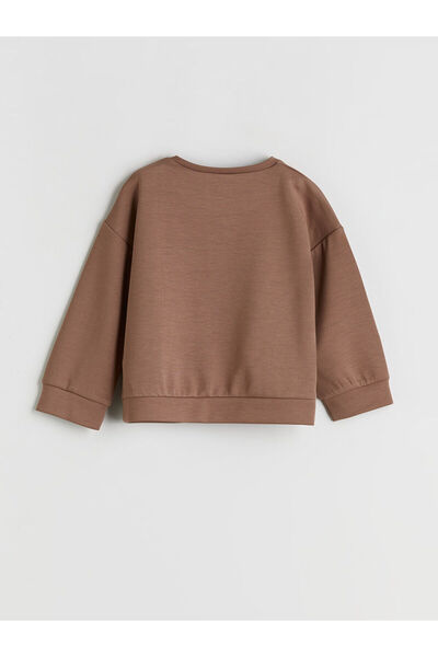 LC Waikiki LCW Kids Bisiklet Yaka Kız Çocuk Sweatshirt ve Eşofman Altı