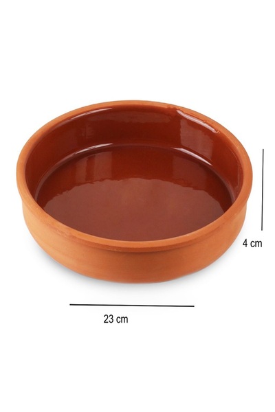ELEGANT HOME Healthy Ceramic-Coated Heat-Resistant Clay Cooking Pot 23cm