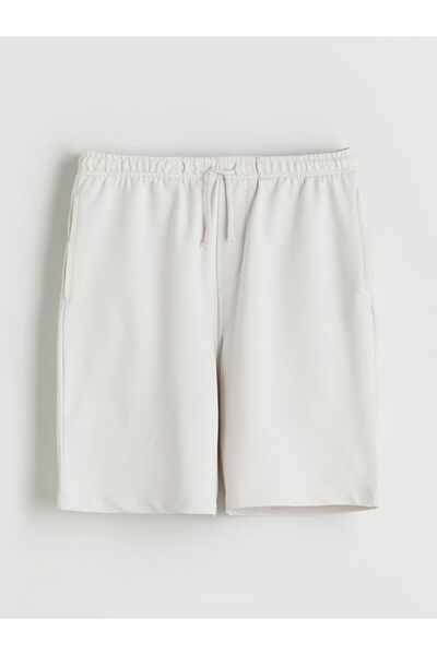 LC Waikiki Two Mt Shop Quality Lcw Vision Beige Boys' Shorts with Elastic Wai...