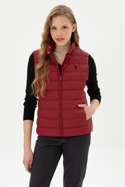 U.S. Polo Assn. Women's Burgundy Vest 50311989-Vr014