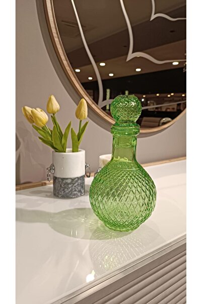 Selim Fusion Yuvarlak Dekoratif Şişe Yeşil 230YSL15CM