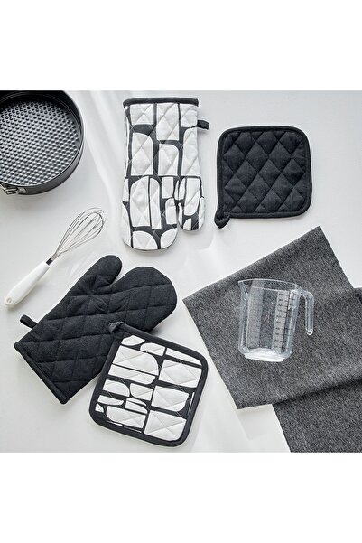 Generic Charcoal Chambray Single Oven Glove