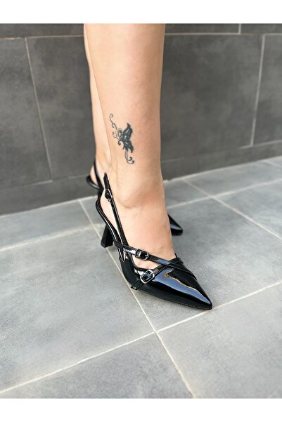 OEM Mary Jane Black High Heels Women's Low Heel