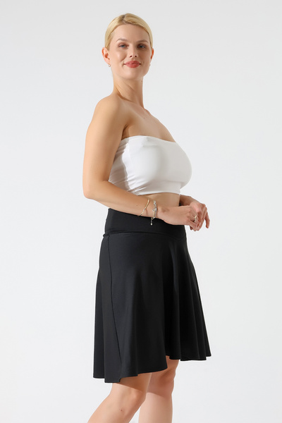 WAYS Fusta neagră pentru femei Diver cu centură încrucișată