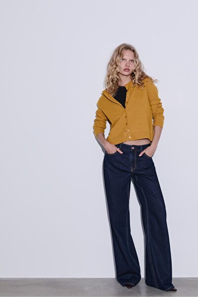 Stradivarius Soft-touch knit cardigan with buttons