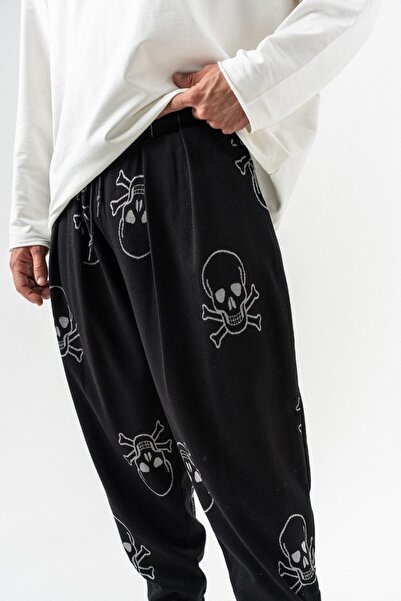 go gang own Kento Bel ve Paça Lastikli Pileli Şalvar