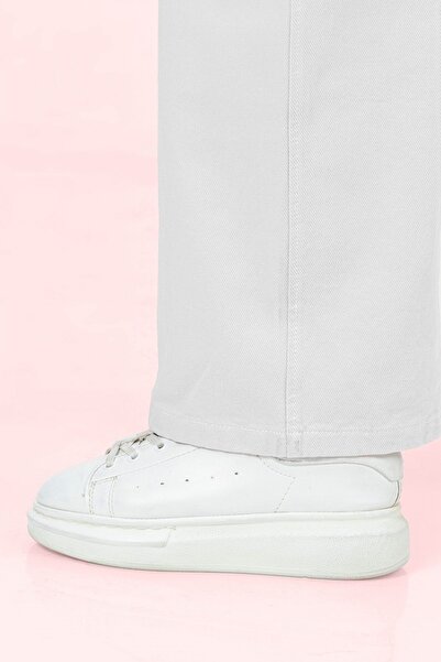 ww waka waka kids store Kargo Pantolon Kız Çocuk Gabardin Beli Lastikli