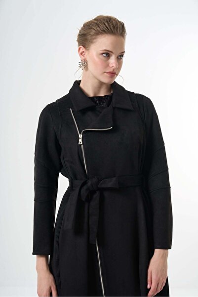 MissWhence Suede Overcoat