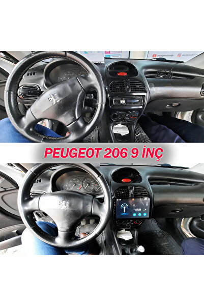 CarSmarT PEUGEOT 206 1999 /2011 9 İNÇ 4-32 PRO MODEL QLED EKRAN