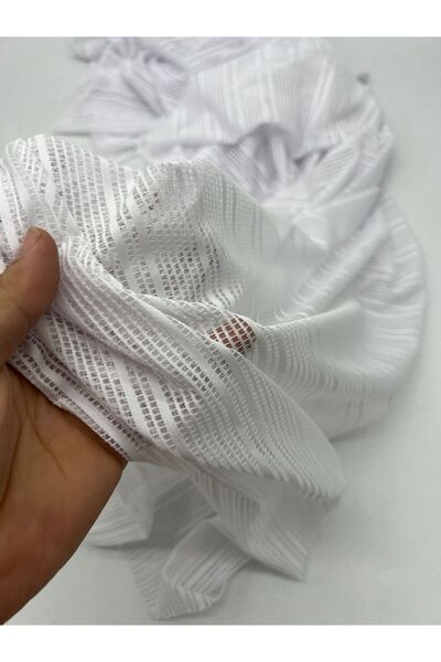 Kumaş Sevdası Lycra Knitted Mesh Fabric (Width 150 cm) for Background, Curtain, Tablecloth, Etc.