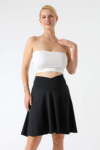 WAYS Fusta neagră pentru femei Diver cu centură încrucișată