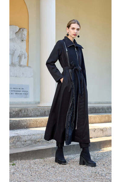 MissWhence Zipper Detailed Top Coat