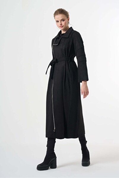 MissWhence Suede Overcoat