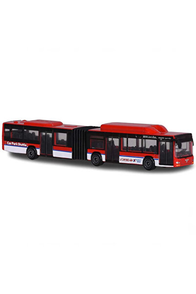 TOYFEST Majorette Transporter Mass Transportation Vehicle Metal Red Model - 20 cm