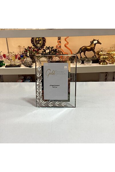 Gold home design Kristal Taşlı Cam Fotoğraf Çerçevesi 10x15