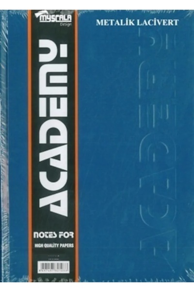 ÖZKAN Myscala Defter 300 Yaprak Ciltli 20x28 Sert Kapak Kareli Metalik Lacivert