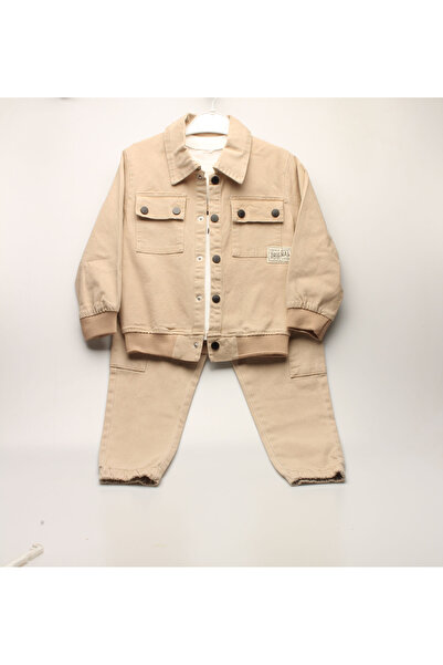 İDİL Beige leg elastic sulfur set