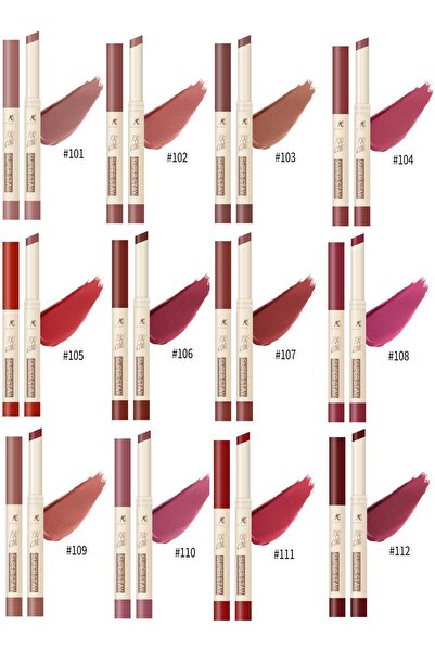 AMYTIS GARDEN أحمر شفاه مطفي وكثيف يدوم حتى 24 ساعة، 12 قطعة، متعدد الألوان