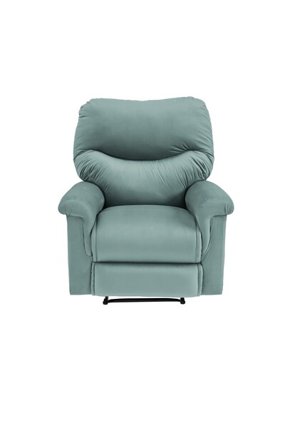 Lazy Vibes Velvet Rocking Recliner Chair - Light Turquoise - NZ110