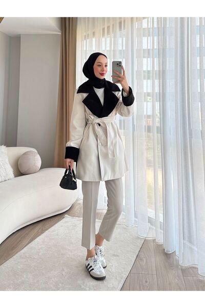 dezer GARNİ DETAYLI ASTARLI KAŞE CEKET