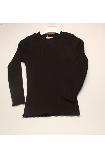 İDİL Black circle neck basic body