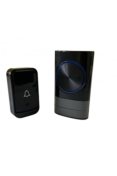 DoorBell Wireless with 45 Melodies, Light Warning, 150m Range, Compact Black Model