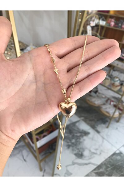 the ASEL İNCİ قلادة أنيقة على شكل قلب Y